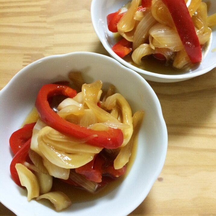 時短 新玉ねぎとパプリカの南蛮酢漬け レシピ 作り方 By はるっちじゅんじ 楽天レシピ